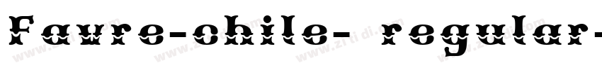 Favre-chile- regular字体转换